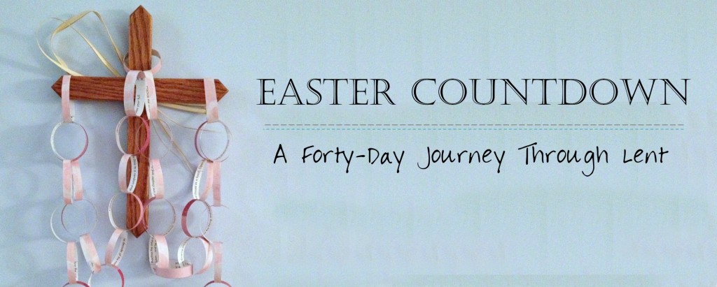 Faith and Fabric - Paper Easter Countdown Activity for Lent Main