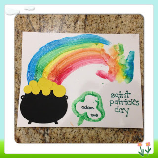 saint patrick's day handprint craft kids activity