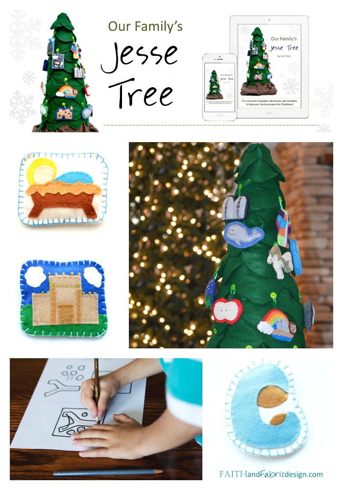 Faith and Fabric - Jesse Tree Ornaments with Devotions