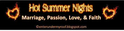 Hot Summer Nights blog logo with flaming hearts