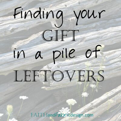 Finding your gift in a pile of leftovers - and why we should all be a hot mess in front of our friends