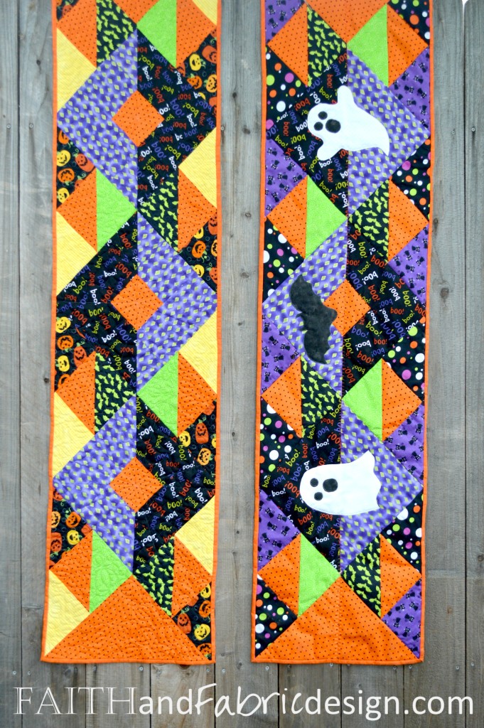 Quilted Halloween Table Runner