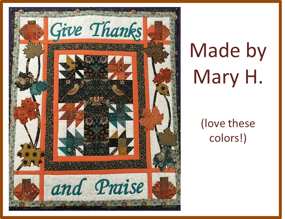 Christian Thanksgiving Quilt Mary H
