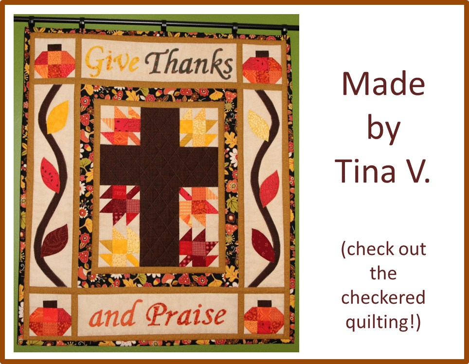 Christian Thanksgiving Quilt Tina V