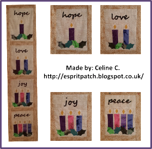 Pattern: Advent Quilt – Advent Wreaths – Faith and Fabric