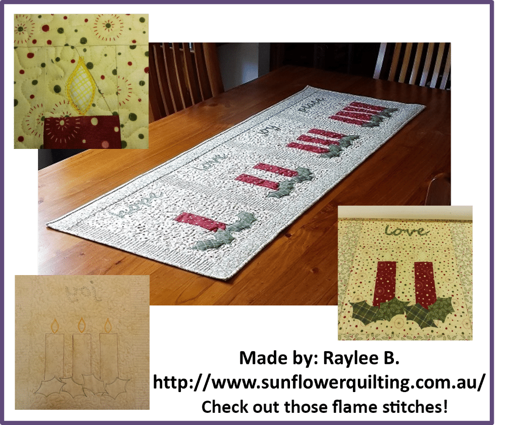 Faith and Fabric - Catholic Advent Quilt made by Raylee B