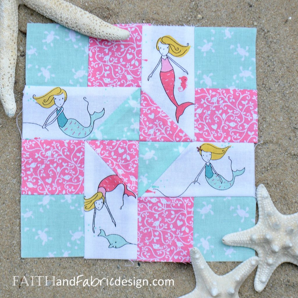 Under the Sea Block by Faith and Fabric