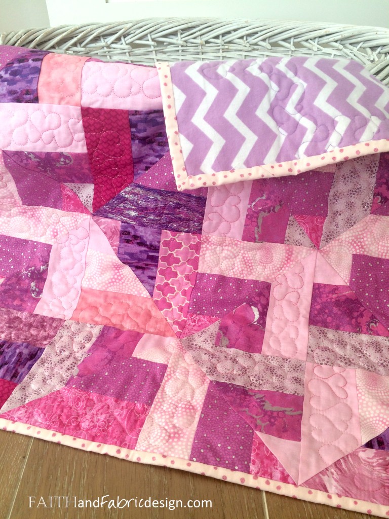 Faith and Fabric - Baby Girl Quilt 5