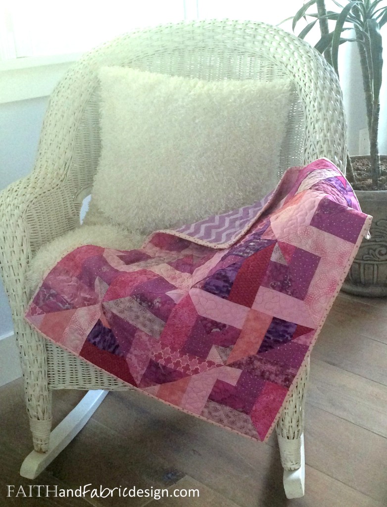 Faith and Fabric - Baby Girl Quilt 6