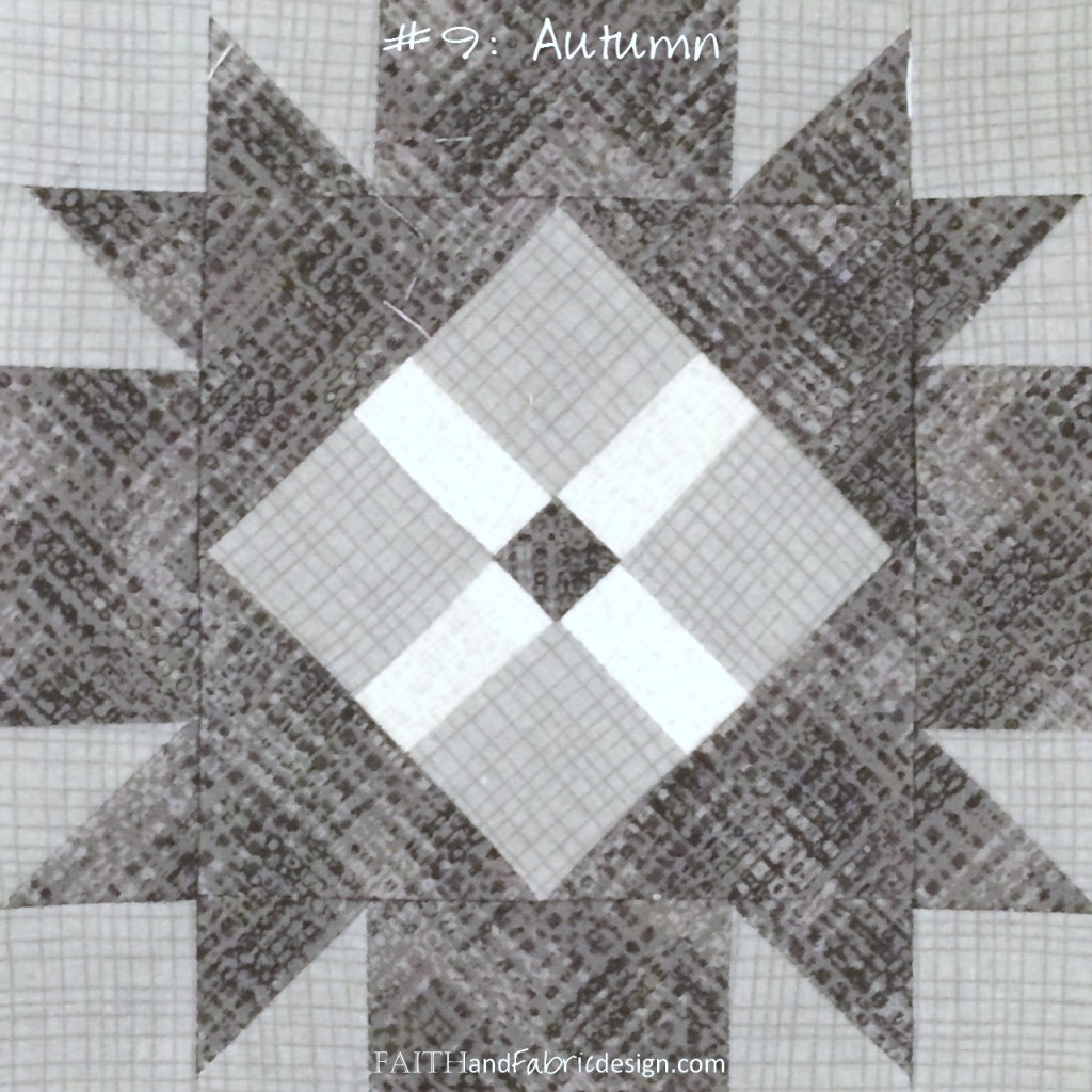 Faith and Fabric - Farmer's Wife 1930s Quilt Block 09 Autumn