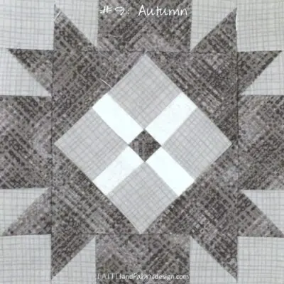 Faith and Fabric - Farmer's Wife 1930s Quilt Block 09 Autumn