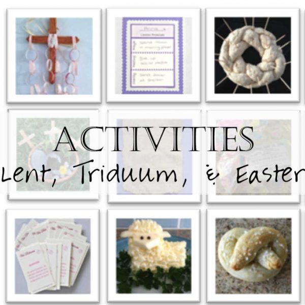 Family Activities for Lent and Easter Header