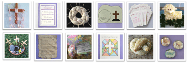 Faith and Fabric - Lent Activities for Kids, Family Activities for Lent, Projects for Easter