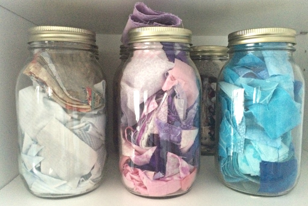 Faith and Fabric - Scrap Jars