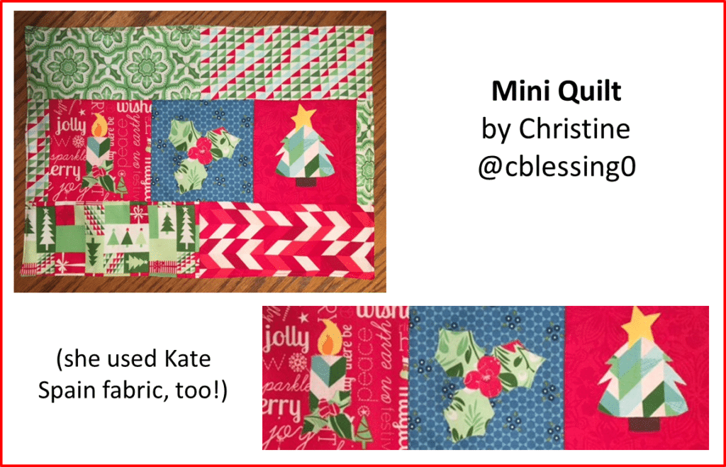 Christmas Applique Quilt Pattern Christine