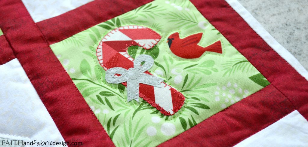 Christmas Applique Wall Hanging Bird