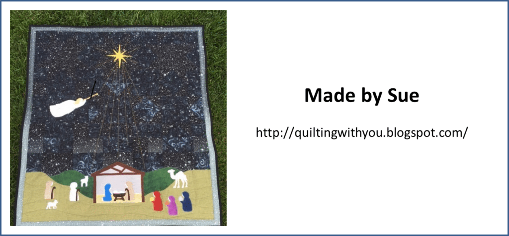 Silent Night Christmas Nativity Quilt Pattern - Sue