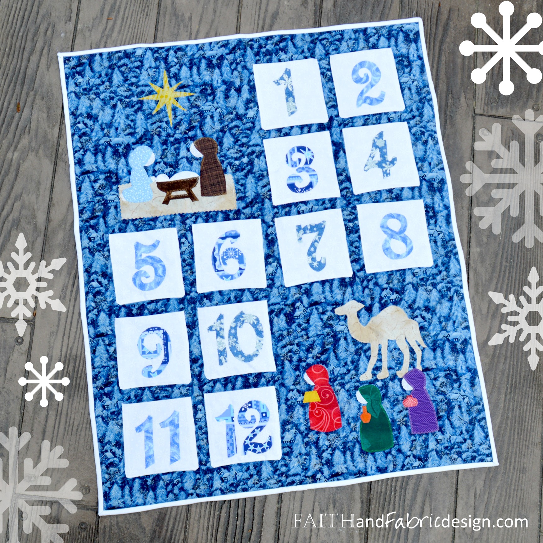 Twelve 12 Days Of Christmas Quilt Pattern Faith And Fabric