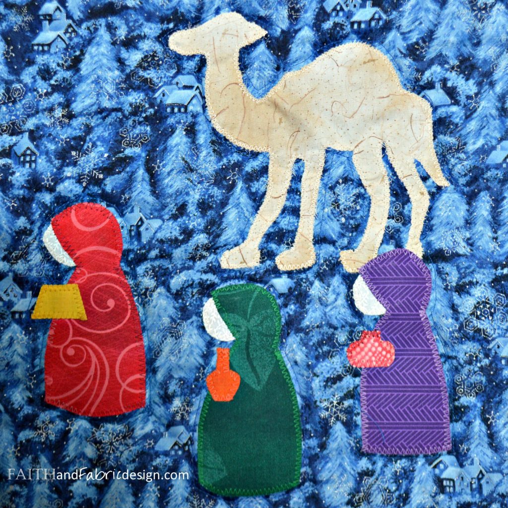 12 Days of Christmas Quilt Maji Detail