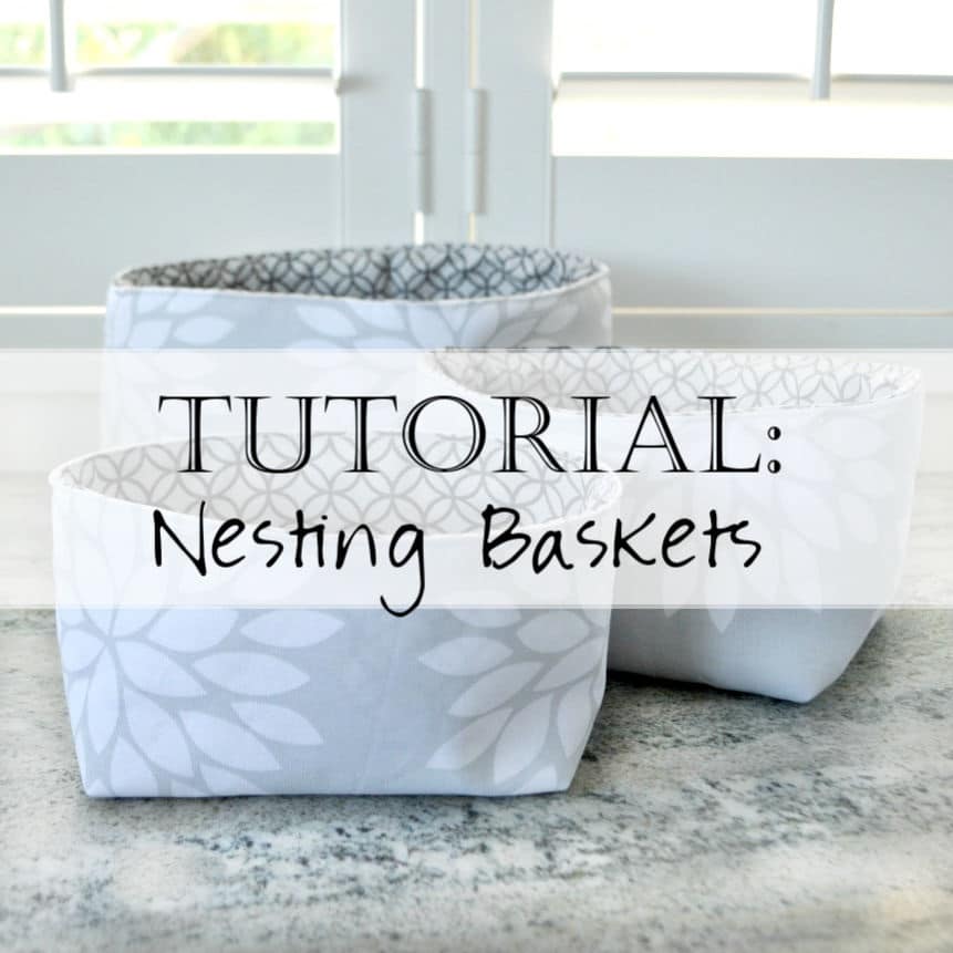 Tutorial: Sewing Square Nesting Baskets Pattern