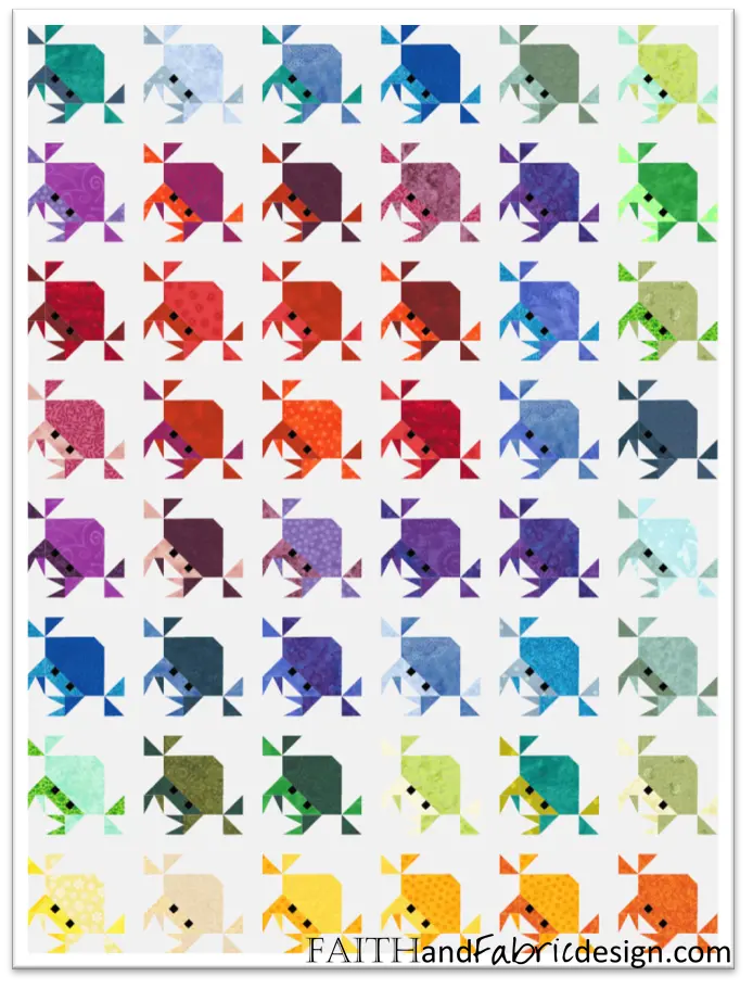 Sand Crabs Quilt Pattern A
