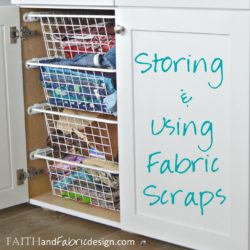 Fabric Scraps Storage & Scrappy Quilt Block