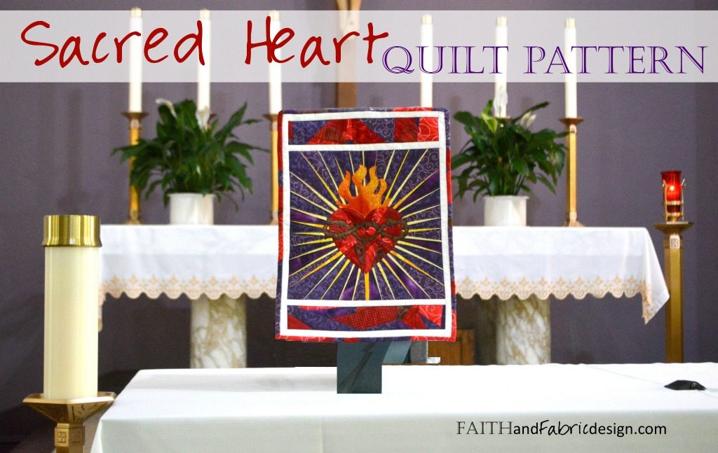 Sacred Heart of Jesus Quilt Pattern 1js