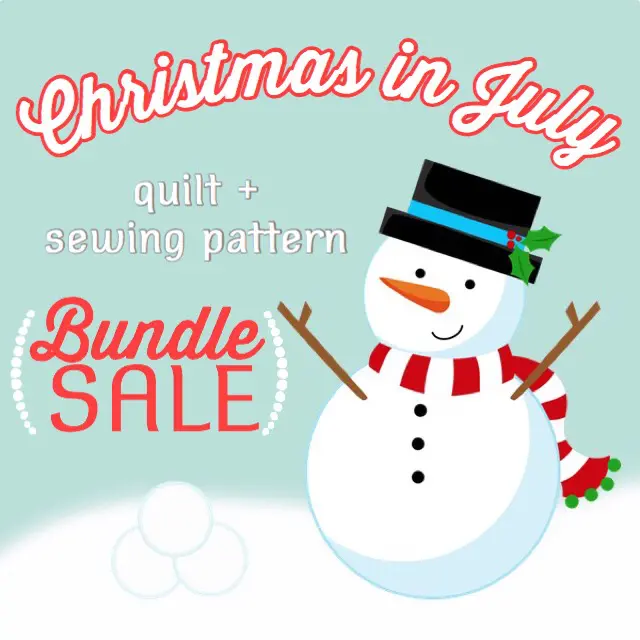 Christmas in July quilt sewing pattern sale