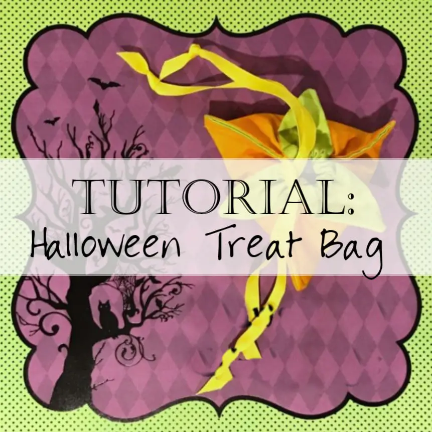 Halloween treat bag tutorial with spooky tree