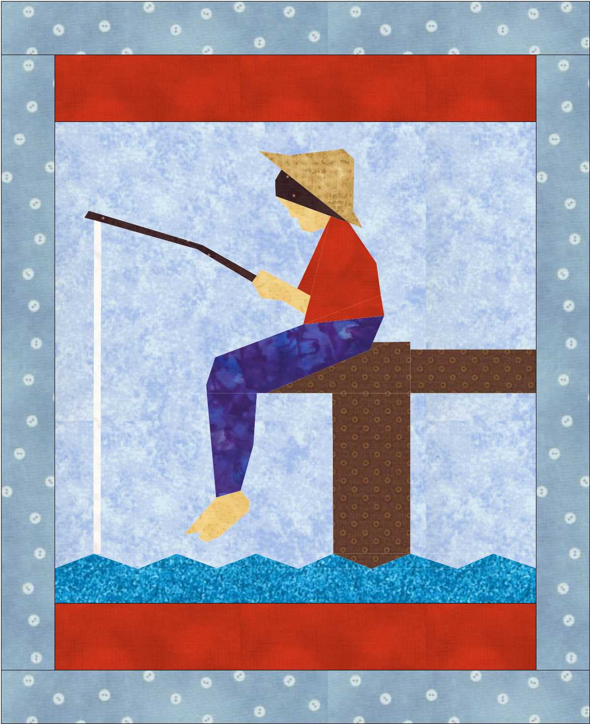 Gone Fishing Quilt Pattern – Faith and Fabric