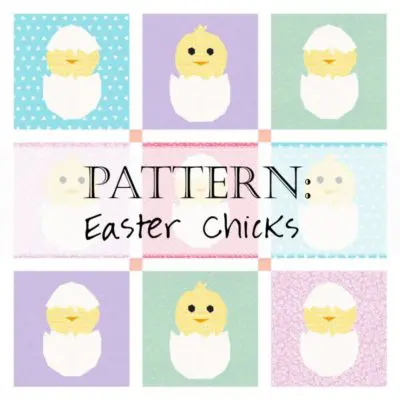 Try out this adorable Easter Chick Quilt Pattern! Created by Faith and Fabric.