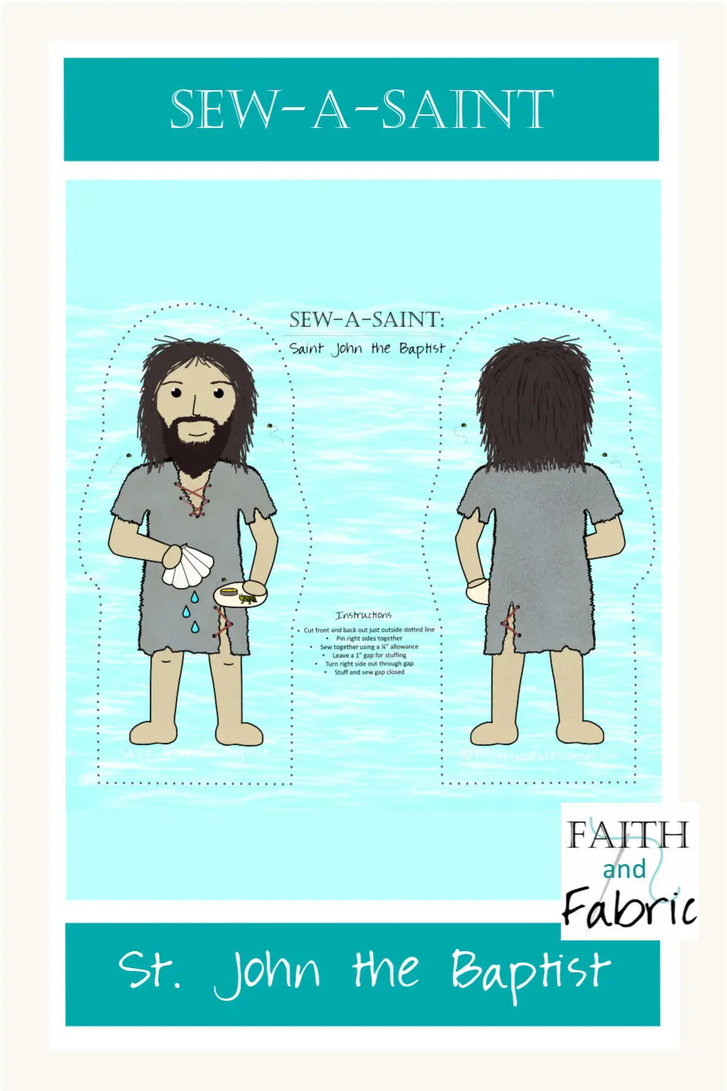 St. John the Baptist sewing doll pattern