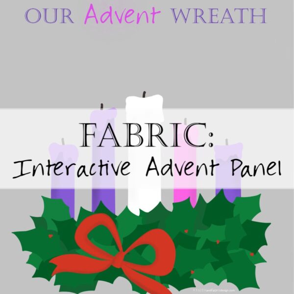 Advent Wreath Panel Fabric Catholic