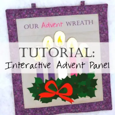 Advent Wreath Panel Fabric 8