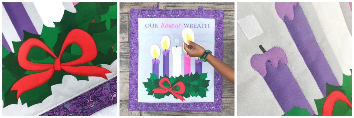 Sew an Interactive Fabric Wreath Panel with this fabric!