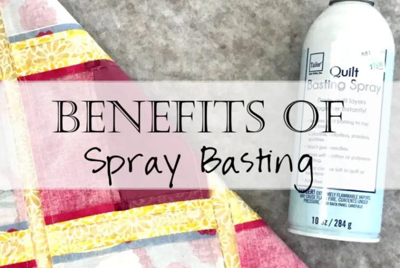 Quilt spray basting can and quilt