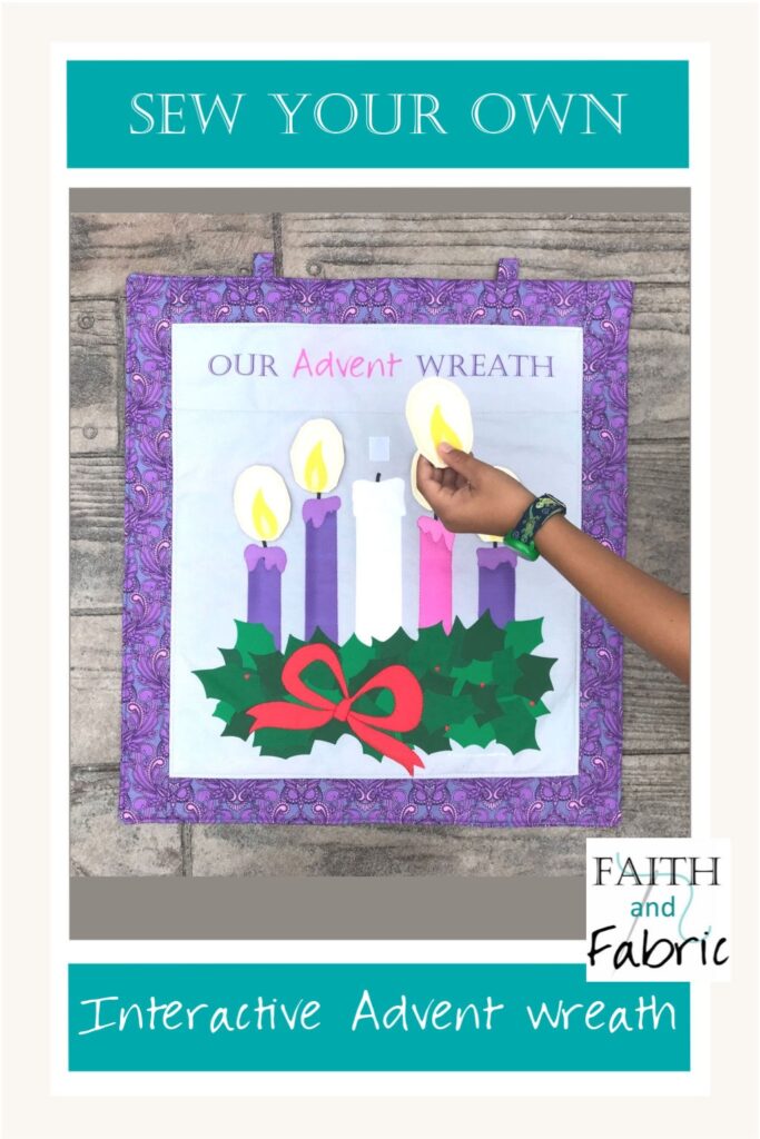 Sew Advent Wreath Fabric Panel