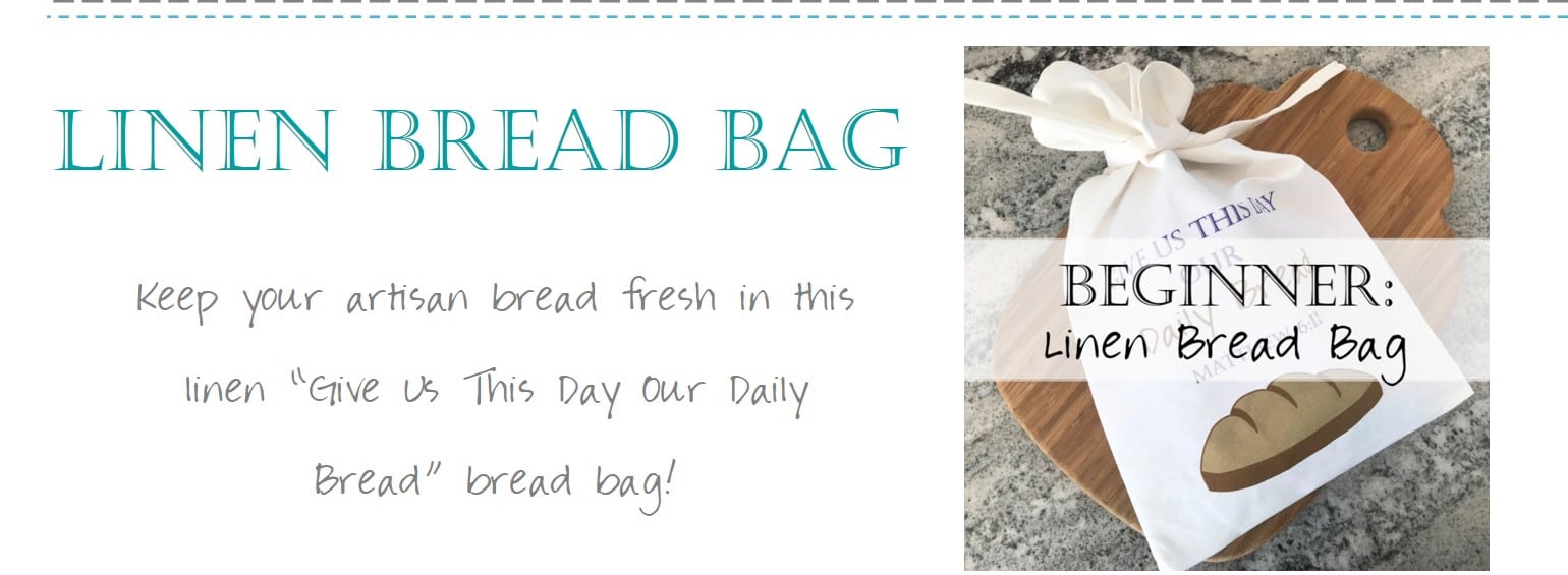 DIY Christian Linen Bread Bag Tutorial Class