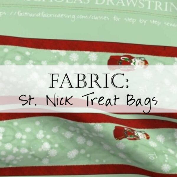 Sew an adorable set of St. Nicholas treat bags, perfect for your child's shoe on St. Nick's feast day!