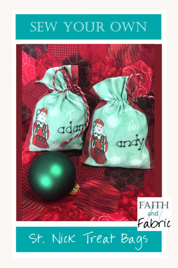 Sew an adorable set of St. Nicholas treat bags, perfect for your child's shoe on St. Nick's feast day!