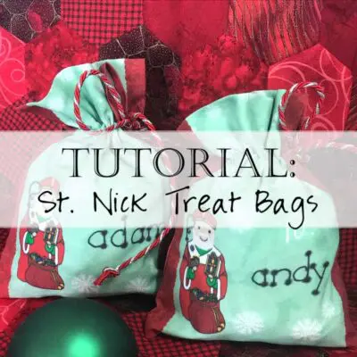 Sew an adorable set of St. Nicholas treat bags, perfect for your child's shoe on St. Nick's feast day!