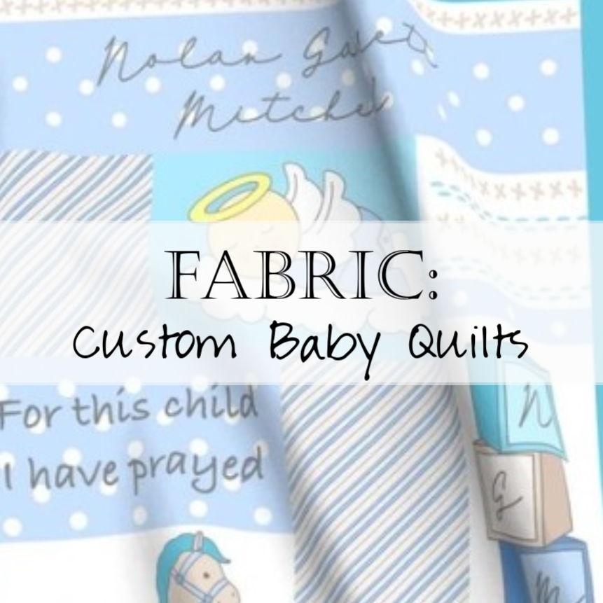 Fabric: Custom Print Christian Baby Quilt Kit