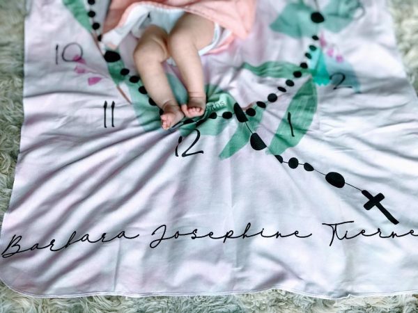 Rosary Milestone Baby Blanket 1