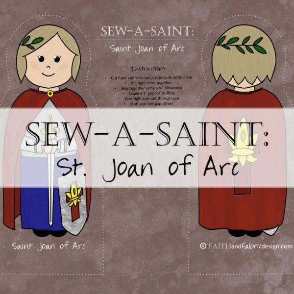 St. Joan of Arc Sew-a-Saint Fabric 1