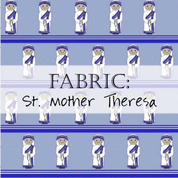 Saint Mother Theresa of Calcutta Fabric Header