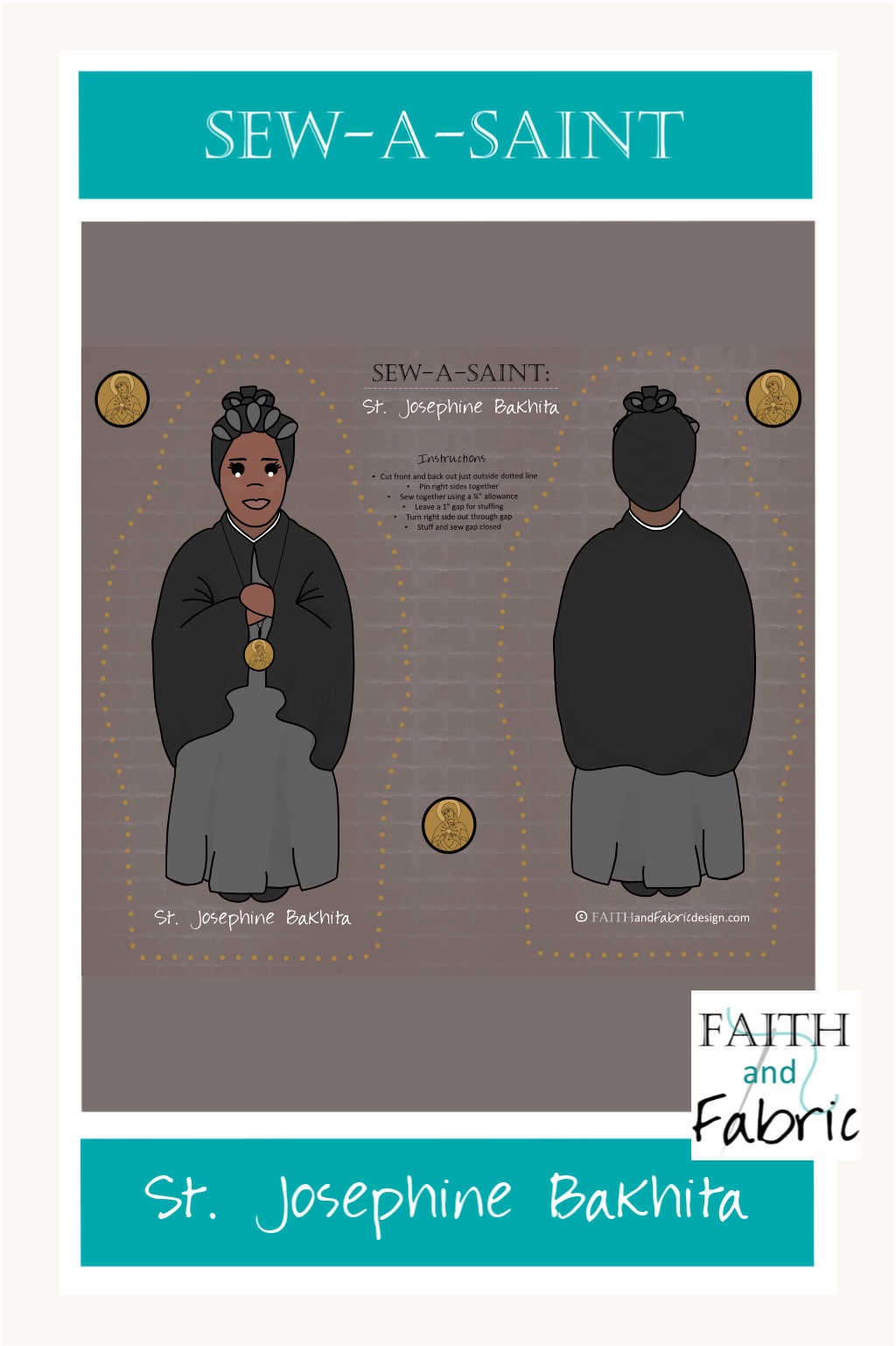 Saint Josephine Bakhita Sew a Saint Long