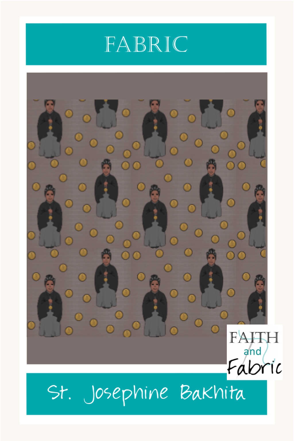 Saint Josephine Bakhita Fabric Yardage