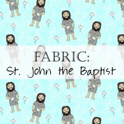 John the Baptist Fabric Yardage Header