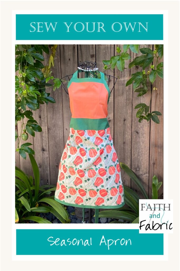 Fall Christian Apron Pattern Fabric 00