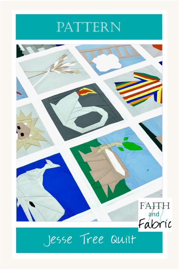 This beautiful quilt pattern includes 25 individual 8"x8" blocks designed to share our salvation story!
